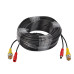 BNC male  DC female to BNC male male video/audio cable extension cable Cctv Power Cable for Cctv Dvr Surveillance System